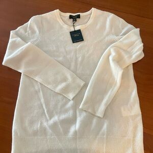 Charter Club Luxury Cashmere Sweater in White